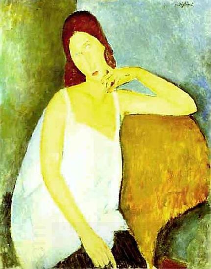 Amedeo Modigliani Portrait of Jeanne Hebuterne oil painting picture